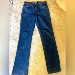 Reformation Medium Blue Straight Leg Jeans